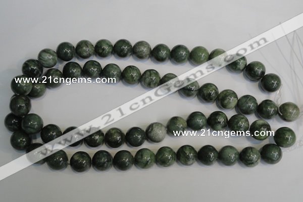 CDJ16 15.5 inches 14mm round Canadian jade beads wholesale