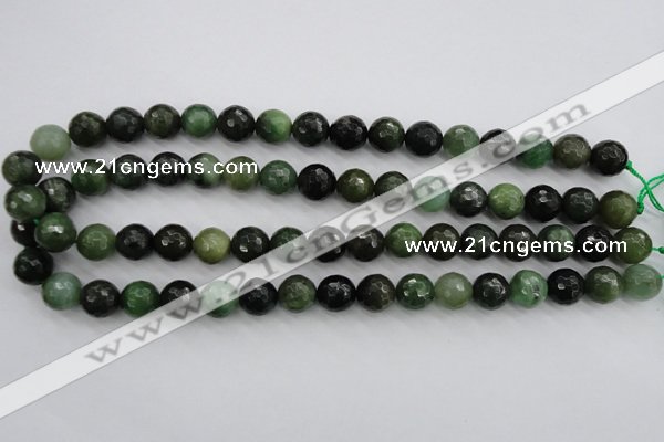 CDJ264 15.5 inches 12mm faceted round Canadian jade beads wholesale