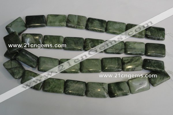 CDJ33 15.5 inches 18*25mm rectangle Canadian jade beads wholesale