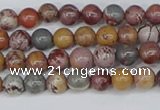 CDJ400 15.5 inches 4mm round sonoran dendritic jasper beads