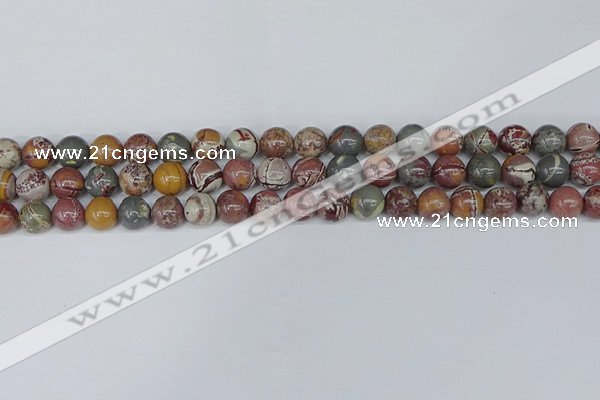 CDJ402 15.5 inches 8mm round sonoran dendritic jasper beads