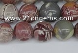 CDJ403 15.5 inches 10mm round sonoran dendritic jasper beads