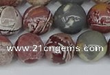 CDJ404 15.5 inches 12mm round sonoran dendritic jasper beads