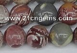 CDJ405 15.5 inches 14mm round sonoran dendritic jasper beads