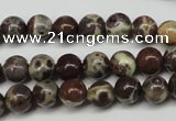 CDM02 15.5 inches 6mm round African dalmatian jasper beads