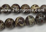 CDM05 15.5 inches 12mm round African dalmatian jasper beads