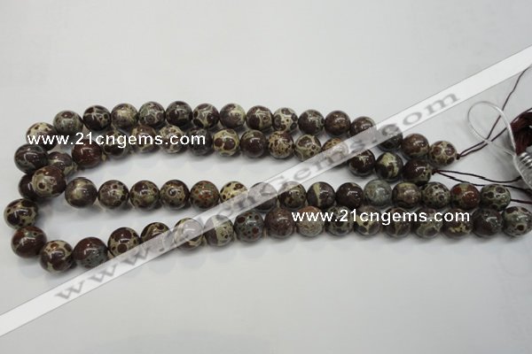 CDM05 15.5 inches 12mm round African dalmatian jasper beads