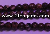 CDM50 15 inches 4mm round strawberry dalmatian jasper beads