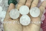 CDN02 25mm round white crystal decorations wholesale