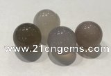 CDN1003 20mm round grey agate decorations wholesale