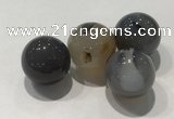 CDN1004 20mm round grey agate decorations wholesale