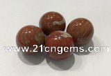 CDN1007 20mm round red jasper decorations wholesale