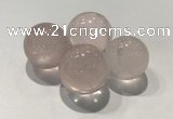 CDN1011 25mm round rose quartz decorations wholesale