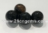 CDN1018 25mm round line agate decorations wholesale