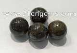 CDN1019 25mm round bronzite decorations wholesale