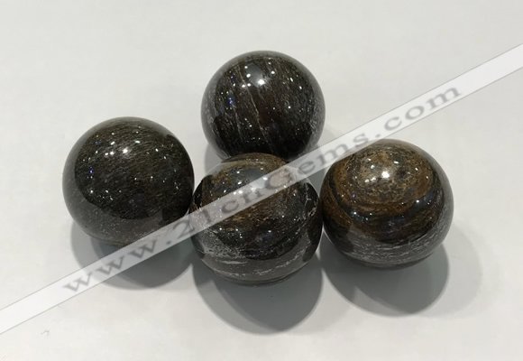CDN1019 25mm round bronzite decorations wholesale