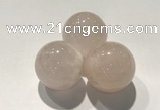 CDN1031 30mm round rose quartz decorations wholesale