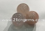 CDN1032 30mm round rose quartz decorations wholesale