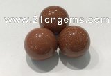 CDN1054 30mm round goldstone decorations wholesale