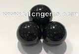 CDN1057 30mm round black obsidian decorations wholesale