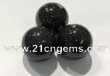 CDN1059 30mm round snowflake obsidian decorations wholesale