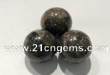 CDN1066 30mm round grey opal decorations wholesale