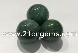 CDN1077 30mm round green biotite decorations wholesale