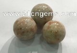 CDN1082 30mm round golden sunstone decorations wholesale