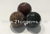 CDN1091 30mm round Indian agate decorations wholesale