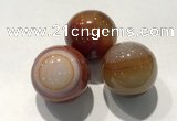 CDN1095 30mm round agate decorations wholesale