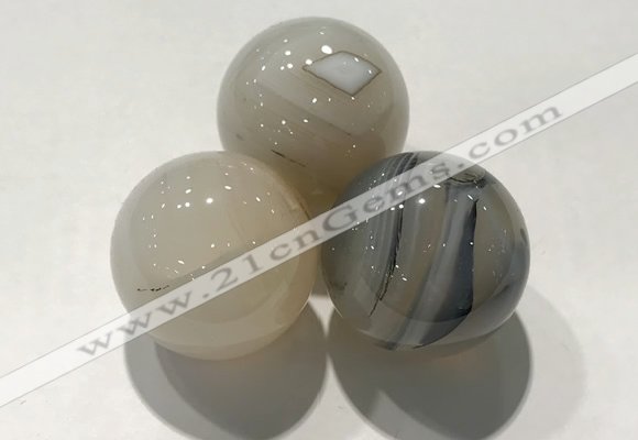 CDN1096 30mm round agate decorations wholesale