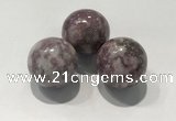 CDN1100 30mm round lilac jasper decorations wholesale