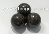 CDN1102 30mm round coffee wood jasper decorations wholesale