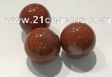 CDN1107 30mm round red jasper decorations wholesale