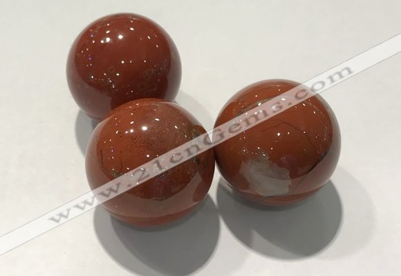 CDN1107 30mm round red jasper decorations wholesale