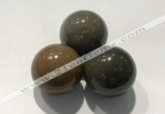 CDN1125 30mm round jasper decorations wholesale