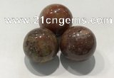 CDN1163 30mm round jasper decorations wholesale