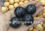 CDN12 30mm round pyrite gemstone decorations wholesale