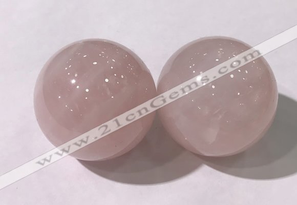 CDN1202 40mm round rose quartz decorations wholesale