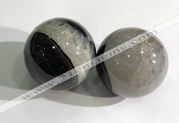 CDN1206 40mm round druzy agate decorations wholesale