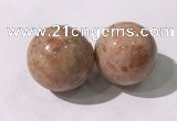 CDN1249 40mm round golden sunstone decorations wholesale