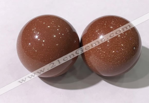 CDN1256 40mm round goldstone decorations wholesale