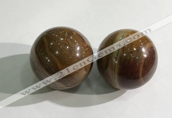 CDN1264 40mm round jasper decorations wholesale