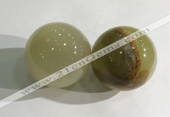 CDN1265 40mm round Afghanistan jade decorations wholesale