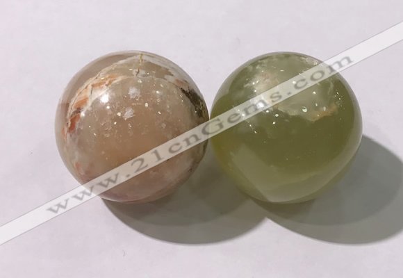 CDN1266 40mm round Afghanistan jade decorations wholesale