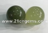 CDN1267 40mm round flower jade decorations wholesale