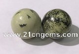 CDN1268 40mm round yellow jasper decorations wholesale