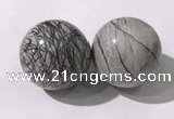 CDN1295 40mm round net jasper decorations wholesale
