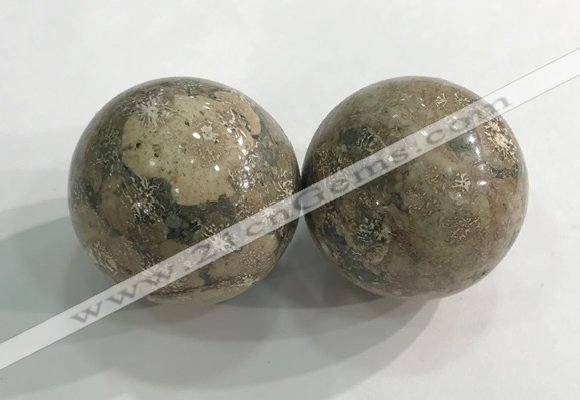 CDN1302 40mm round jasper decorations wholesale