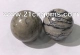 CDN1305 40mm round jasper decorations wholesale